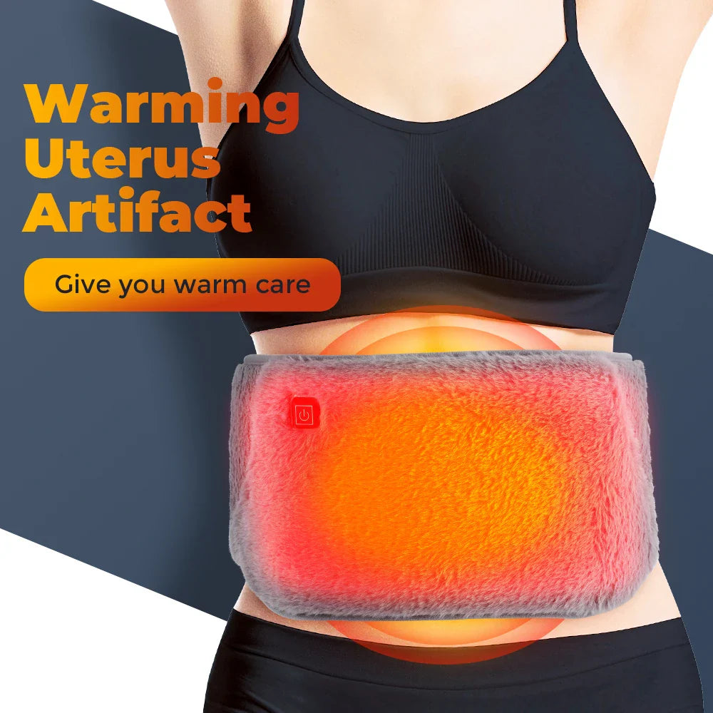 ThermaBelt Pro | Cintura riscaldata elettrica con tecnologia al grafene | Regolazione della temperatura a 3 livelli | Scaldamani e scaldacollo in velluto cristallo | Funzionamento USB