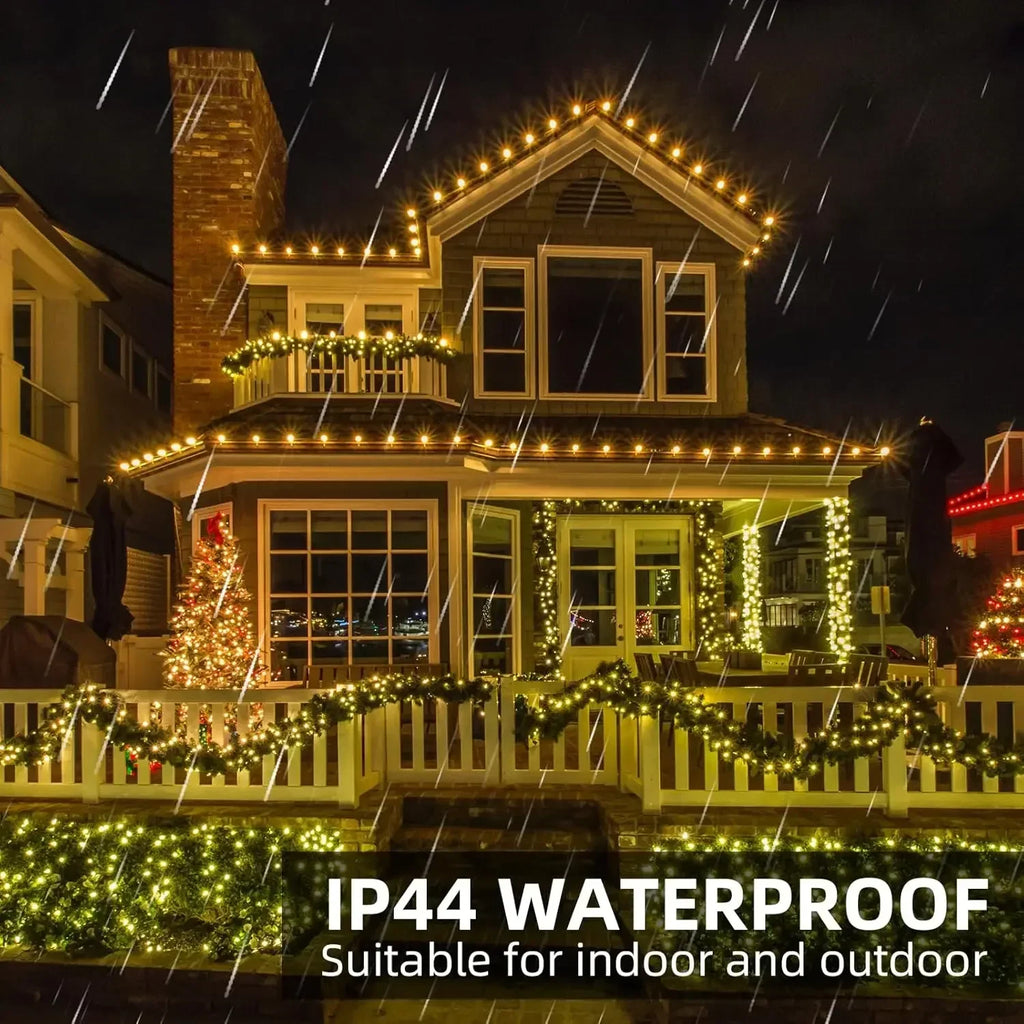 Catena di luci LED Ignisia | Con telecomando | 30–75 m | 900–2000 LED | Impermeabile IP65 | Per Natale, Halloween e feste