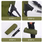 TREKASE Sedia da campeggio pieghevole | Ultra leggera e resistente alle intemperie | Struttura in alluminio | Imbottita per un comfort extra | Facile da montare