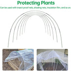 Set di archi da giardino FlexGrow in fibra di vetro | Tunnel per piante fai-da-te per orti e serre | Inossidabile e riutilizzabile | Inclusi connettori