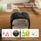 Dispenser di sapone automatico Foamello | Montaggio a parete | 500 ml | Ricaricabile e senza contatto | Funzione schiumosa a sensore