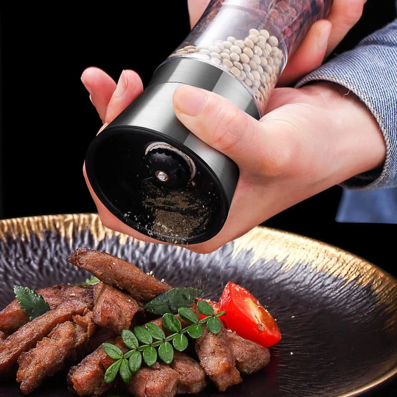 Macina spezie 2-in-1 SPICURA DuoMill | Macina doppia in acciaio inox per sale e pepe | Manuale e stiloso