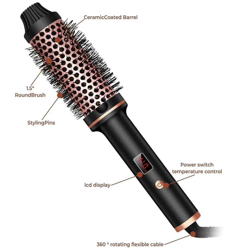 Stylique 3-in-1 Piastra per Capelli e Ferro Arricciacapelli | Lisciare, Onde, Volume | Spazzola Antiscottatura