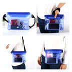 Borsa a vita impermeabile AquaSafeX | Chiusura tripla | Sacchetto trasparente per smartphone e oggetti di valore | Cintura regolabile
