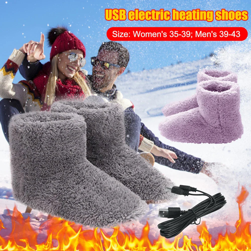 WarmStep USB | Pantofole riscaldate per donne e uomini | Scaldapiedi ricaricabili | Lavabili e a risparmio energetico | Perfette per le fredde giornate invernali