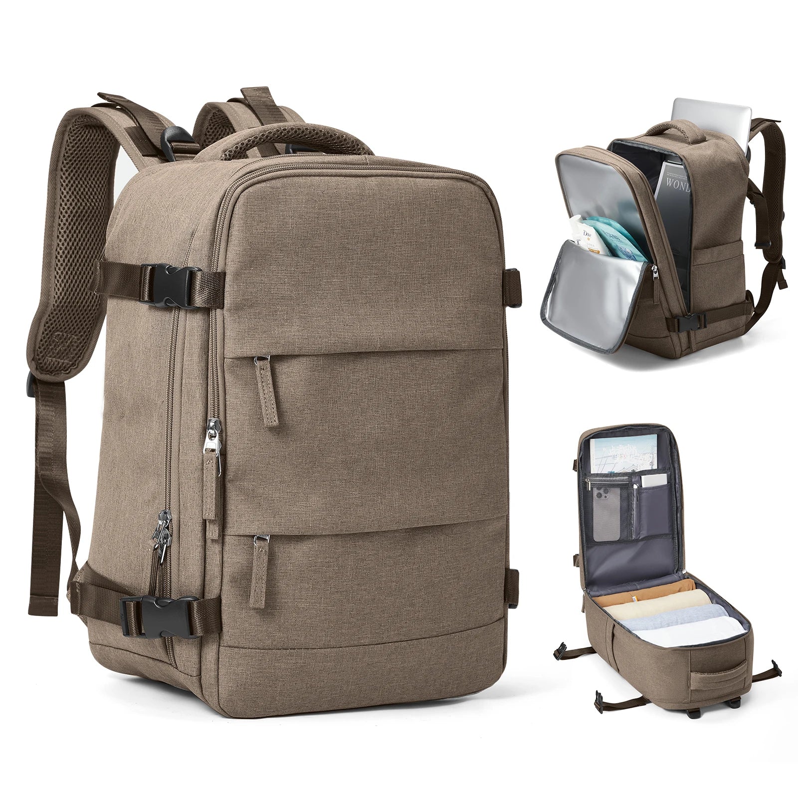 Zaino da Viaggio Travomate | Impermeabile e Versatile | Scomparto per Laptop da 15,6" | Grande Capacità con Separazione Umido-Asciutto