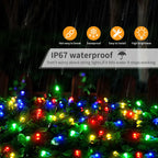 LuminaraX | Catena di luci LED esterna 24V | 8 modalità di illuminazione | Impermeabile IP65 | 10–100 m | Per giardino, casa e decorazioni natalizie