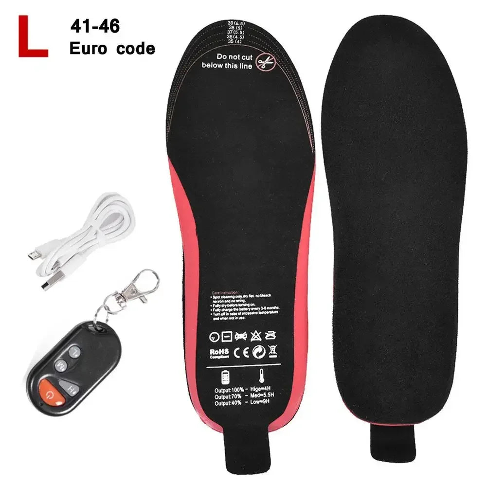 Sole riscaldabili WarmStep Pro | Ricaricabili con telecomando | 3 livelli di riscaldamento | Tagliabili | Scaldapiedi elettrici per inverno e attività all'aperto
