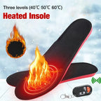 Sole riscaldabili WarmStep Pro | Ricaricabili con telecomando | 3 livelli di riscaldamento | Tagliabili | Scaldapiedi elettrici per inverno e attività all'aperto