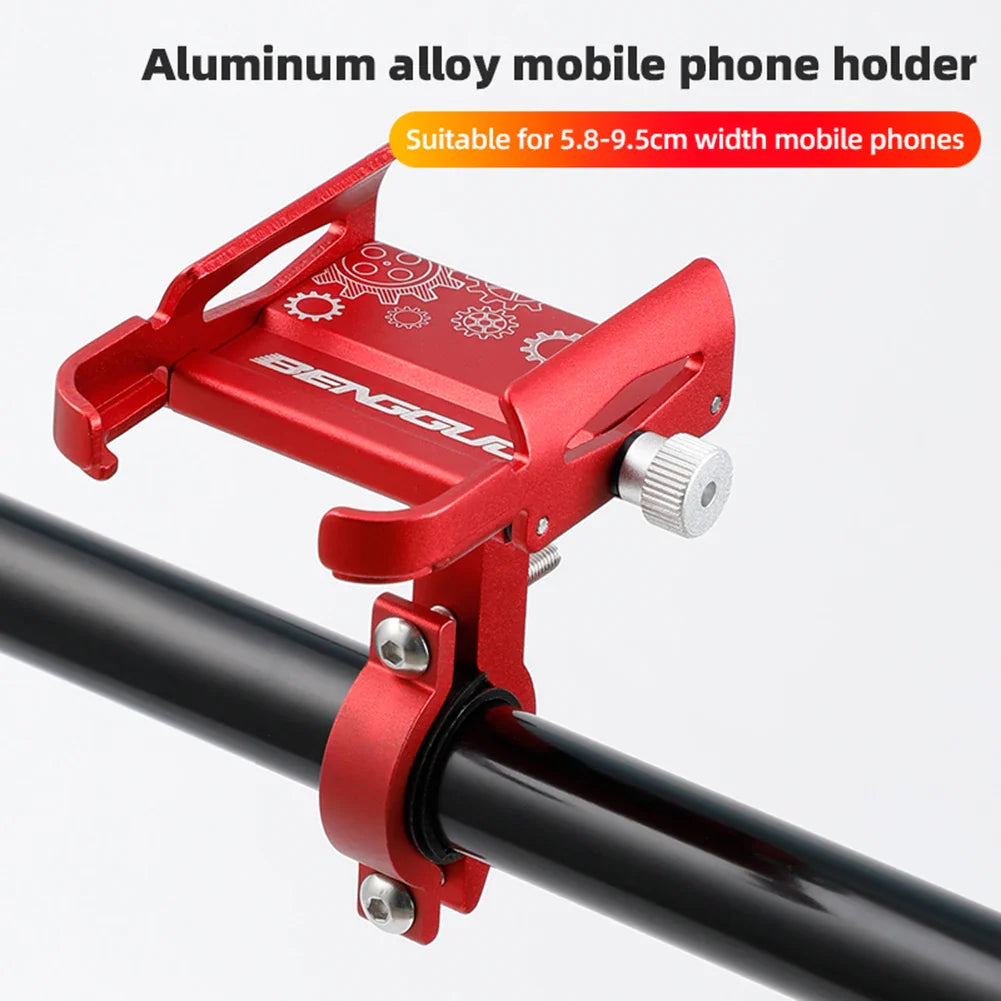 Supporto per Smartphone da Bicicletta RideGrip 360 Pro | Ruotabile a 360° | Lega di Alluminio | Resistente agli Urti e Sicuro | Per Bicicletta, Moto e E-Scooter