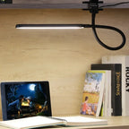 Lampada a morsetto LED LumaFlex | 3 temperature di colore & 10 livelli di luminosità | Funzionamento USB | Braccio flessibile | Amica degli occhi & Dimmerabile