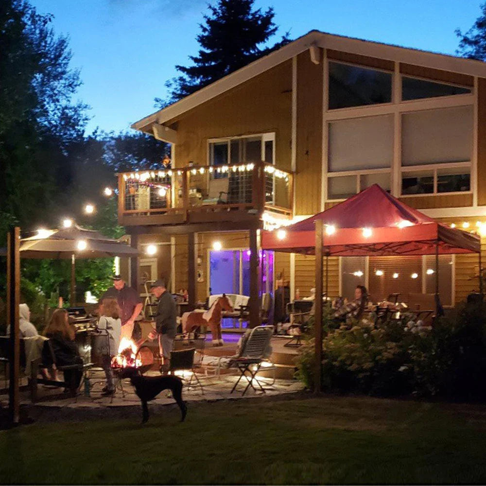 Stringa di luci solari LED SolaLuma | Impermeabile IP44 | Per giardino, terrazza e campeggio | Illuminazione automatica