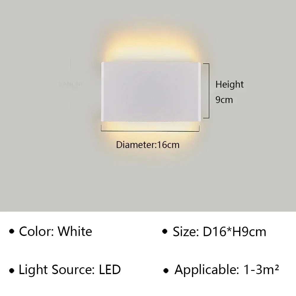 LumiEra Moderna Applique LED | Design Elegante | Luce Calda per Camera da Letto, Corridoio e Bagno