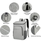FrostoPak Zaino Termico 30L | Impermeabile & Isolato | Per Campeggio, Escursionismo & Picnic | Tessuto Oxford