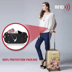 SafeTraveler Marsupio | Protezione RFID | Tasca di sicurezza nascosta | Per donne e uomini