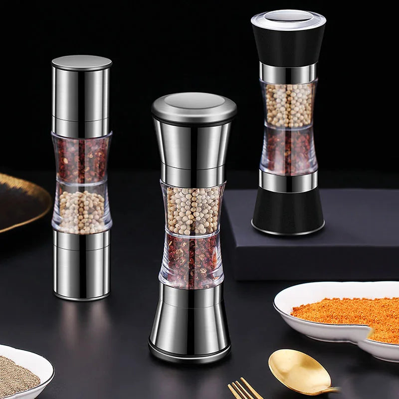 Macina spezie 2-in-1 SPICURA DuoMill | Macina doppia in acciaio inox per sale e pepe | Manuale e stiloso