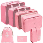 Set Organizer da Viaggio PackWunder 7/8/9/10 pezzi | Organizer pieghevole per valigia | Per abbigliamento, scarpe e accessori