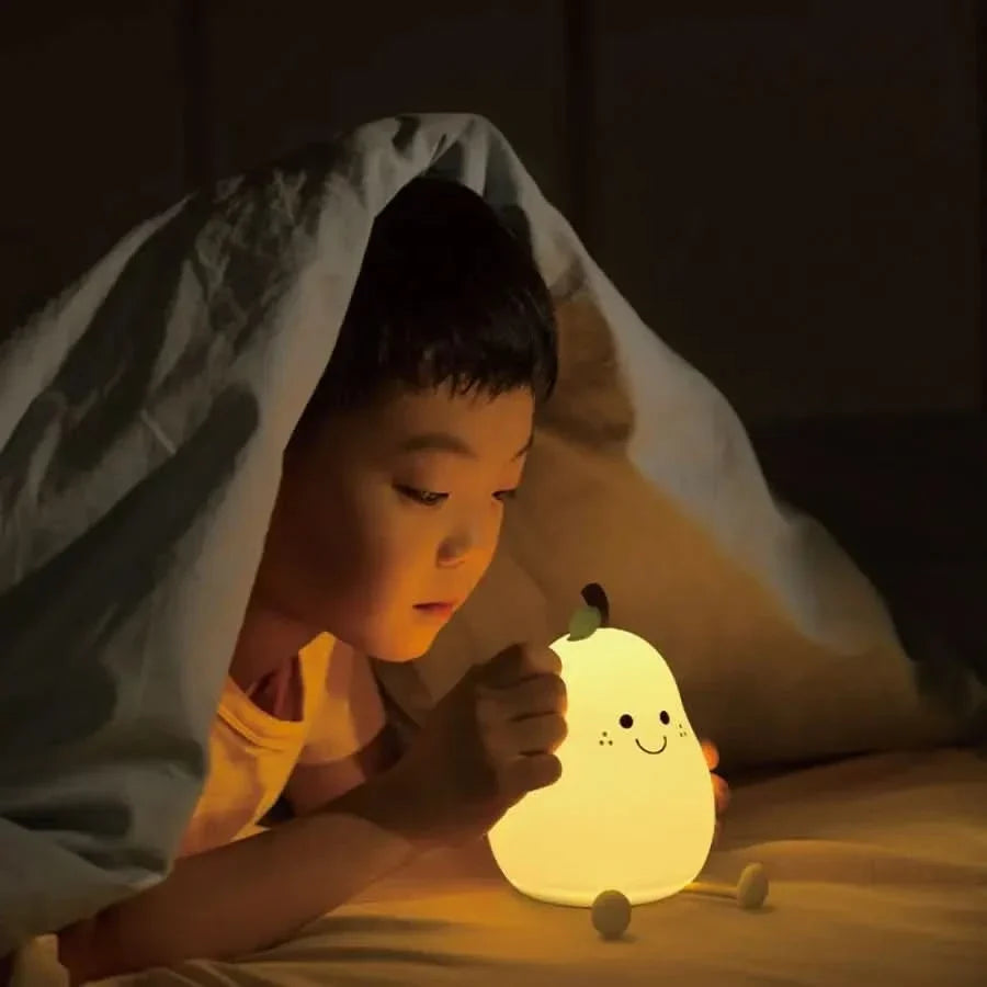 Luce notturna ricaricabile in silicone per bambini