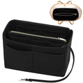 TaschenLuxe Organizer Inlay | Inserto in feltro con cerniera | 15 scomparti & cordino per chiavi | Per borse e shopper
