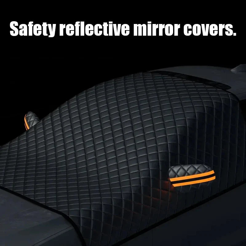 Copertura Magnetica per Parabrezza Auto FrostGuard Max | Protezione Antighiaccio Invernale & Protezione UV Estiva | Impermeabile & Facile da Fissare
