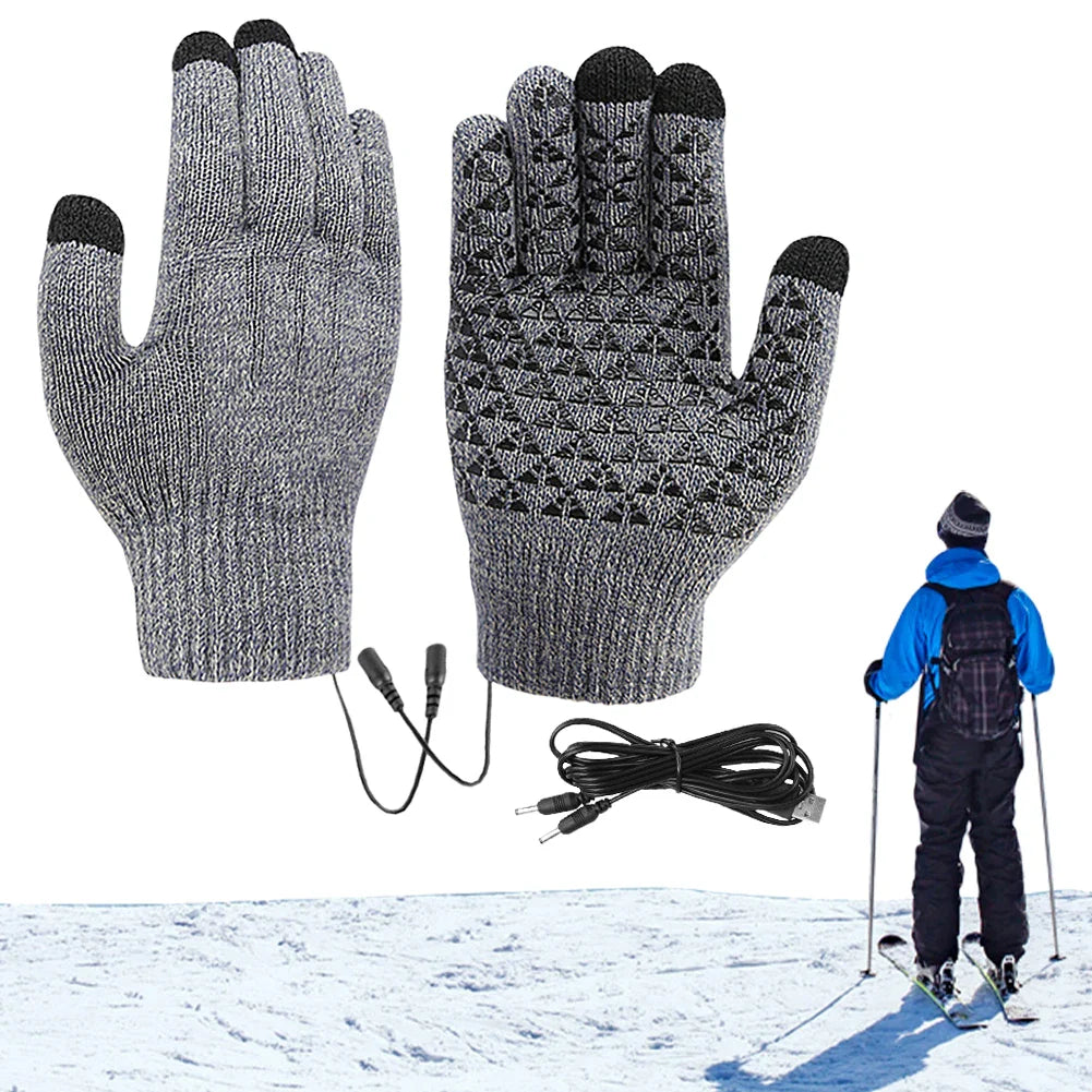 Guanti Riscaldabili FROSTIQ | Ricarica USB | Touchscreen & Antiscivolo | Guanti Termici Invernali per Outdoor & Ciclismo