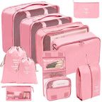 Set Organizer da Viaggio PackWunder 7/8/9/10 pezzi | Organizer pieghevole per valigia | Per abbigliamento, scarpe e accessori