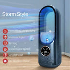 AeroCool Breeze Ventilatore Senza Pale 2026 | 6 Velocità | Raffreddatore d'aria e Umidificatore Silenzioso | Porta USB | Per Ufficio e Casa