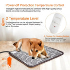 Tappetino riscaldabile per animali PawTherm | Controllo della temperatura & timer | Impermeabile & Sicuro | Per cani & gatti