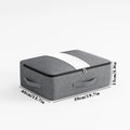 Livono Borsa di Stoccaggio | Extra Grande & Pieghevole | Con Finestra Trasparente & Cerniera | Tessuto Cationico Grigio