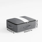 Livono Borsa di Stoccaggio | Extra Grande & Pieghevole | Con Finestra Trasparente & Cerniera | Tessuto Cationico Grigio