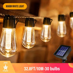 Stringa di luci solari LED SolaLuma | Impermeabile IP44 | Per giardino, terrazza e campeggio | Illuminazione automatica