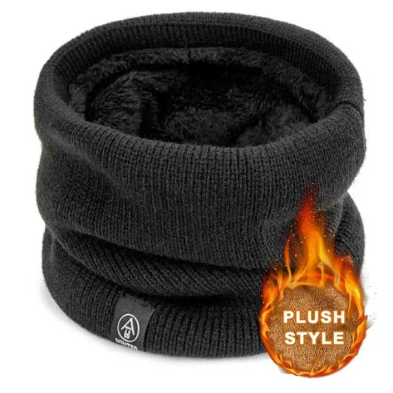 ThermoKnit Pro | Sciarpa a tubo termica con fodera in fleece | Impermeabile al vento e traspirante | Protezione multifunzionale regolabile per il collo per donne e uomini