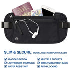 SafeTraveler Marsupio | Protezione RFID | Tasca di sicurezza nascosta | Per donne e uomini