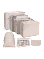 Set Organizer da Viaggio PackWunder 7/8/9/10 pezzi | Organizer pieghevole per valigia | Per abbigliamento, scarpe e accessori