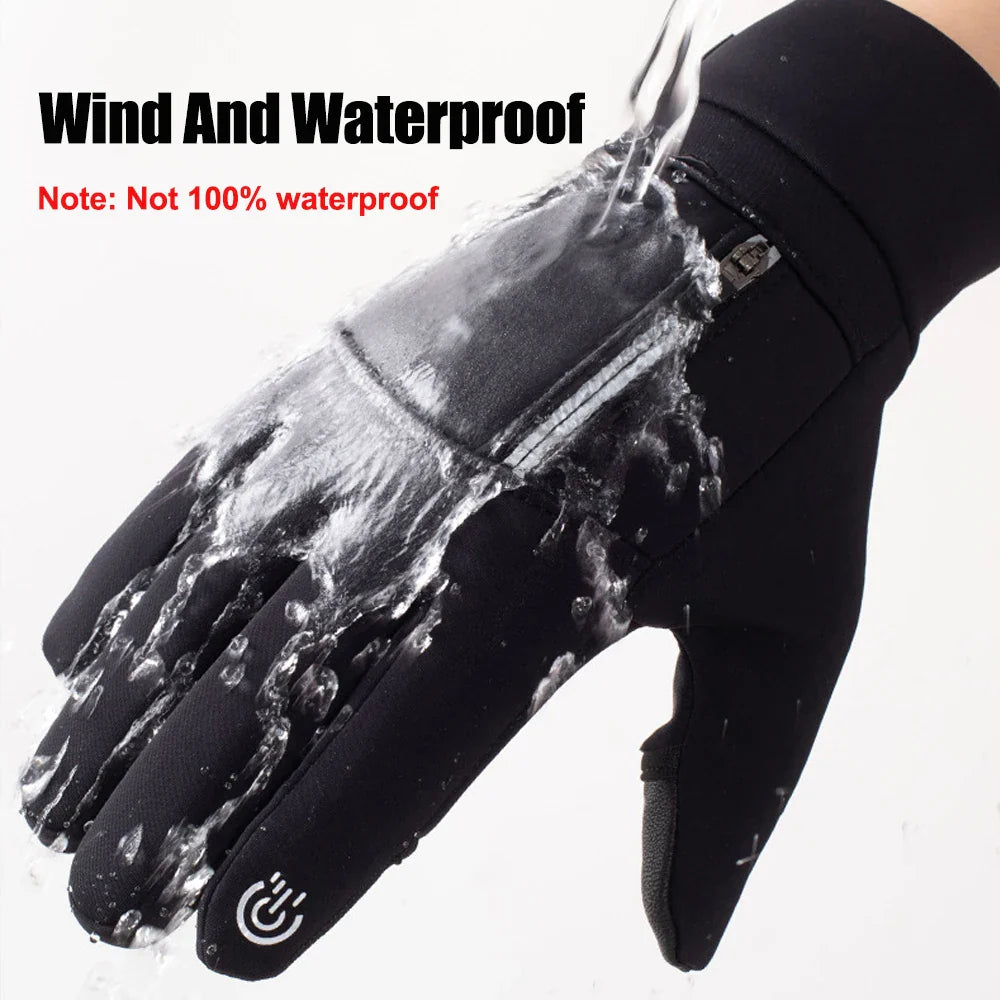 FrostGrip | Guanti invernali con punte delle dita pieghevoli | Impermeabili, antivento e compatibili con il touchscreen | M–XL