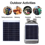 Pannello Solare Portatile SOLVION Charge 100W | 5V | Dual USB | Impermeabile | Outdoor & Campeggio