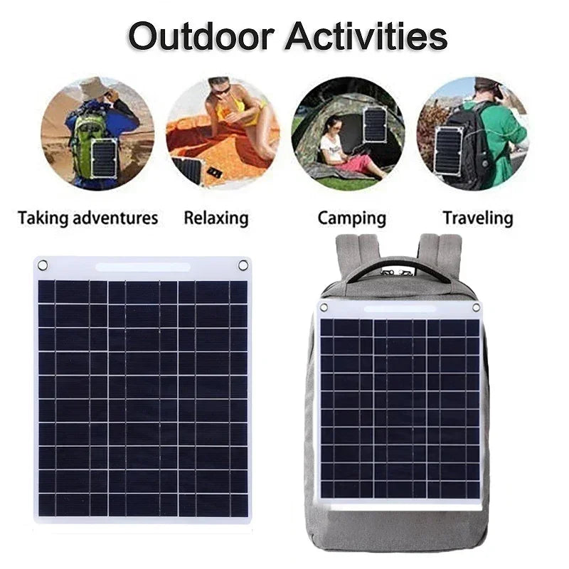 Pannello Solare Portatile SOLVION Charge 100W | 5V | Dual USB | Impermeabile | Outdoor & Campeggio