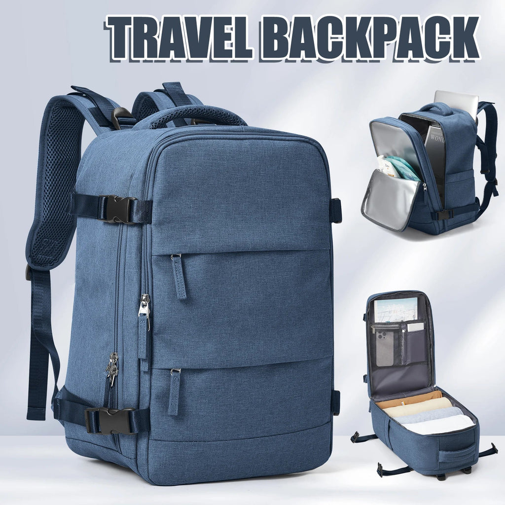 Zaino da Viaggio Travomate | Impermeabile e Versatile | Scomparto per Laptop da 15,6" | Grande Capacità con Separazione Umido-Asciutto