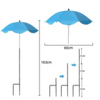 Florashade Protezione per Piante al Sole | Protezione per Piante Regolabile | Ombrello Resistente ai UV con Picchetto da Terra | Resistente alle Intemperie | Ø 60 cm