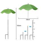 Florashade Protezione per Piante al Sole | Protezione per Piante Regolabile | Ombrello Resistente ai UV con Picchetto da Terra | Resistente alle Intemperie | Ø 60 cm