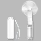 Mini Ventilatore a Mano Breezella | Ricaricabile USB | 3 Velocità | Pieghevole & Funzione Powerbank | Batteria da 2000 mAh