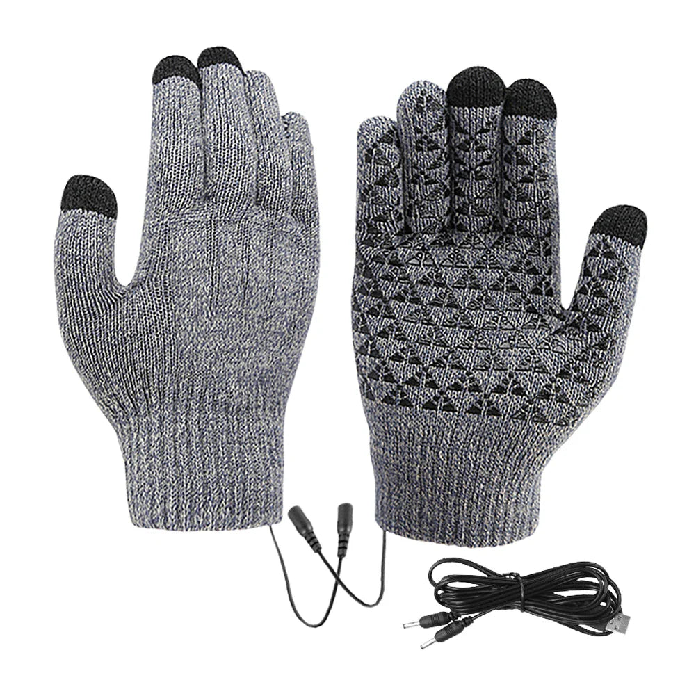 Guanti Riscaldabili FROSTIQ | Ricarica USB | Touchscreen & Antiscivolo | Guanti Termici Invernali per Outdoor & Ciclismo