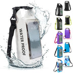 AquaVault Borsa Impermeabile 2L | Con Finestra Touchscreen | Borsa Outdoor per Kayak, Trekking & Sport Acquatici