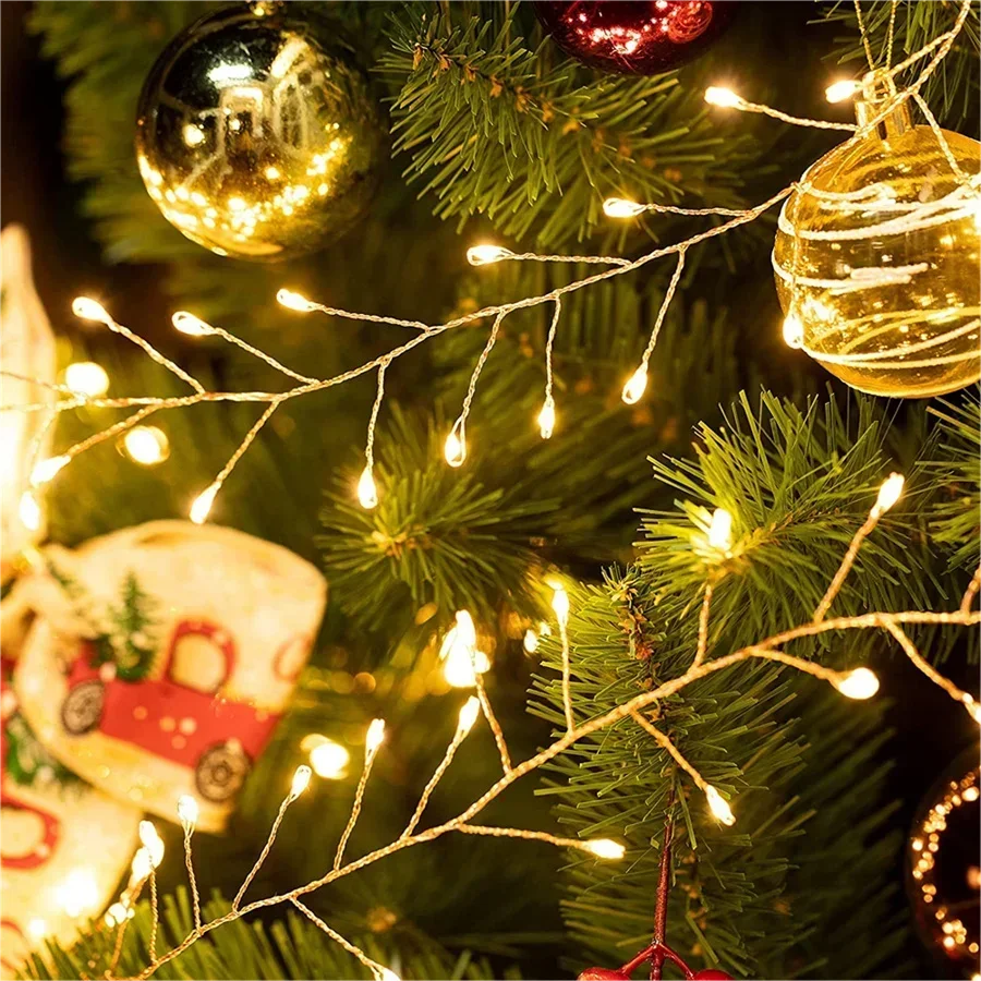 Catena di luci LED Cluster Lumistra | Bianco caldo & Bianco freddo | 36 m Filo d'argento | Impermeabile IP44 | Per Natale, matrimoni & feste
