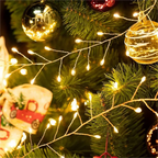 Catena di luci LED Cluster Lumistra | Bianco caldo & Bianco freddo | 36 m Filo d'argento | Impermeabile IP44 | Per Natale, matrimoni & feste