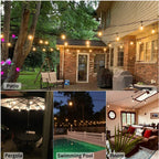 Stringa di luci solari LED SolaLuma | Impermeabile IP44 | Per giardino, terrazza e campeggio | Illuminazione automatica