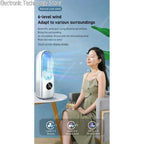 AeroCool Breeze Ventilatore Senza Pale 2026 | 6 Velocità | Raffreddatore d'aria e Umidificatore Silenzioso | Porta USB | Per Ufficio e Casa