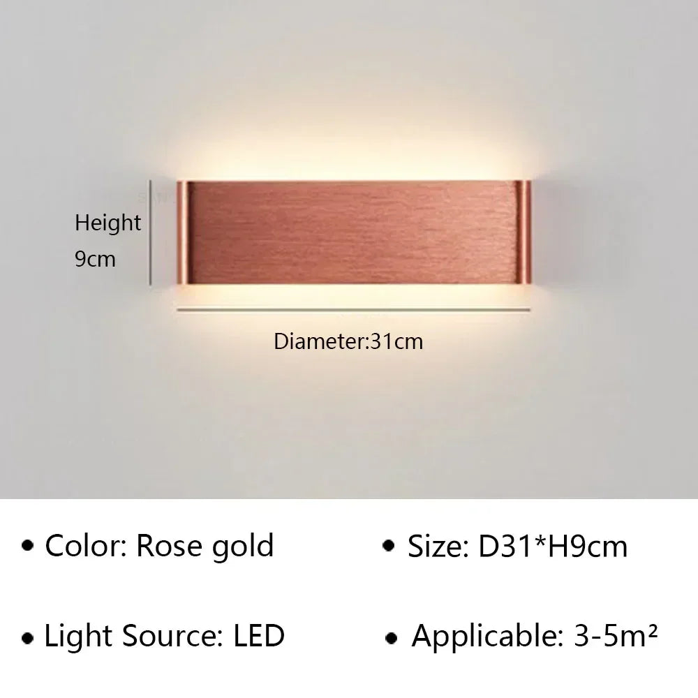 LumiEra Moderna Applique LED | Design Elegante | Luce Calda per Camera da Letto, Corridoio e Bagno
