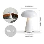 LumoShroom Lampada da Tavolo | Design Retro a Fungo | LED & Dimmerabile | Ricaricabile