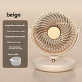 Ventilatore da tavolo BreezeLoop con rotazione a 360° | Ventilatore USB con 3 velocità e batteria | Silenzioso e compatto | Per ufficio, camera da letto e casa